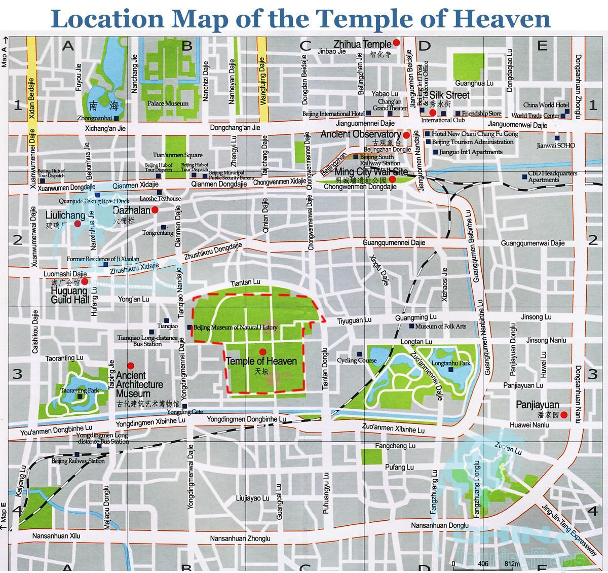 cennet Tapınağı haritası 