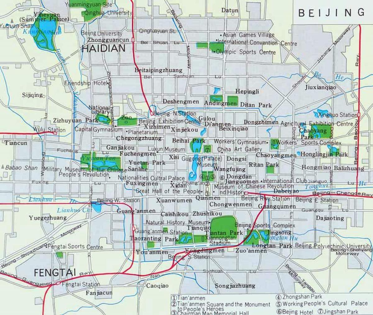 Pekin şehir merkezi Haritayı göster