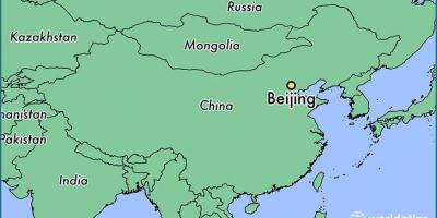 Pekin Çin dünya haritası