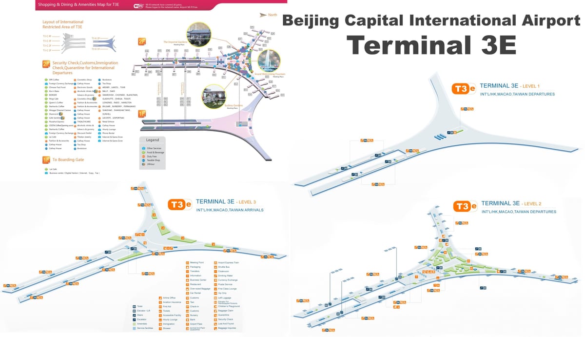 Pekin terminal 3 harita