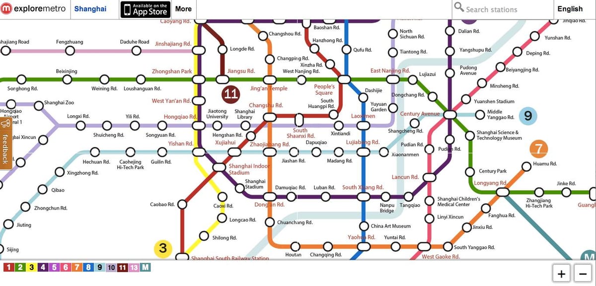 Pekin metro haritası keşfetmek 