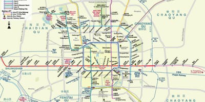 Metro haritası Pekin 