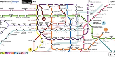 Pekin metro haritası keşfetmek 