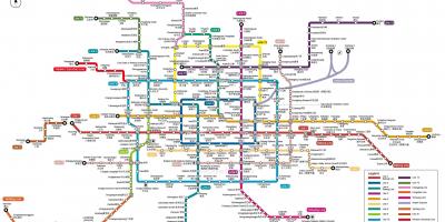 Pekin Metro İstasyonu haritası 